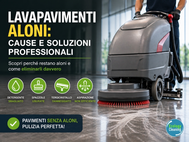 Lavapavimenti che lascia aloni: cause e soluzioni da Ecologycleaning