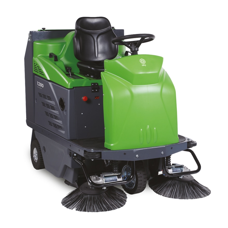Spazzatrice IPC 1280 uomo a bordo