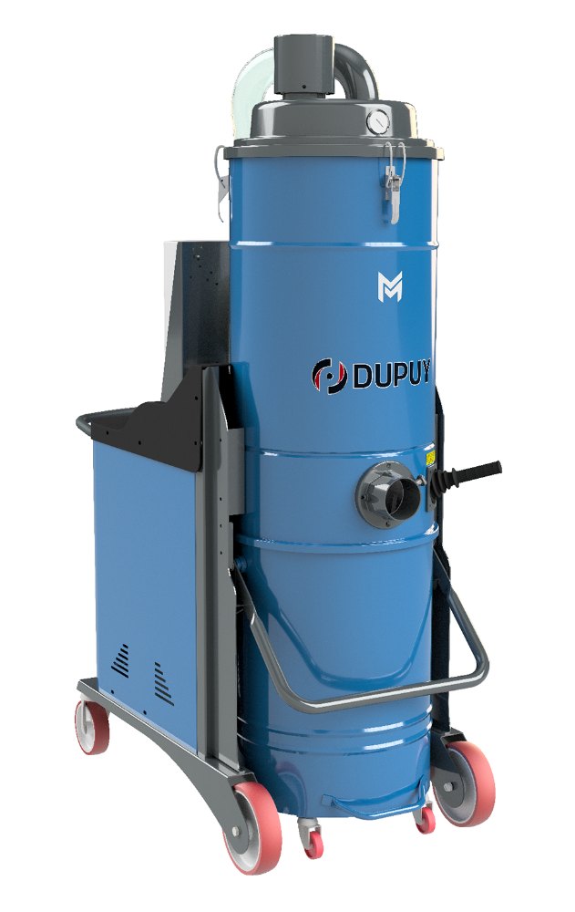 Aspiratore industriale trifase Dupuy serie M, telaio comune a M70 e M90