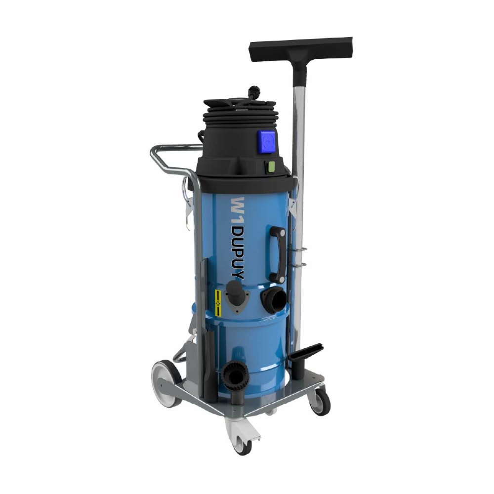 Aspiratore industriale monofase Dupuy W1 compatto con contenitore da 15 litri