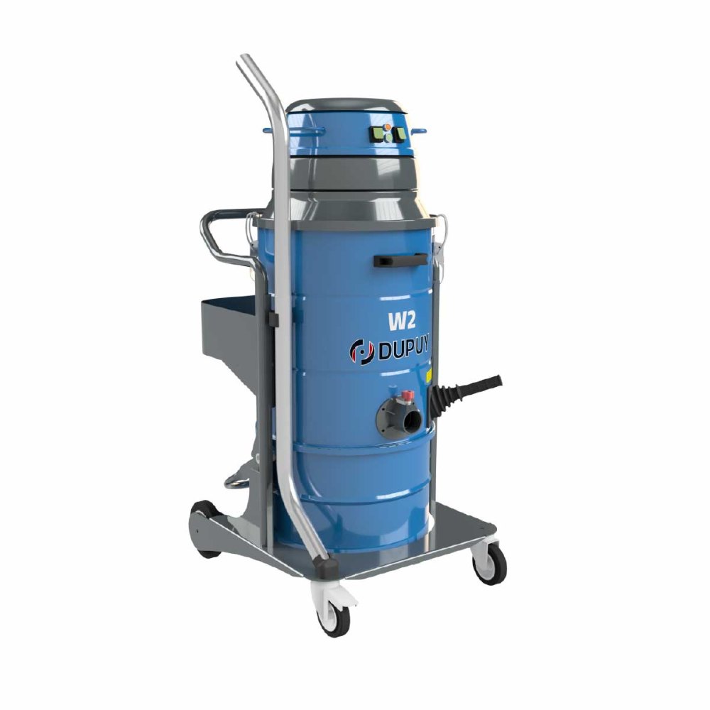 Aspiratore industriale monofase Dupuy W2 a due motori con contenitore da 40 litri