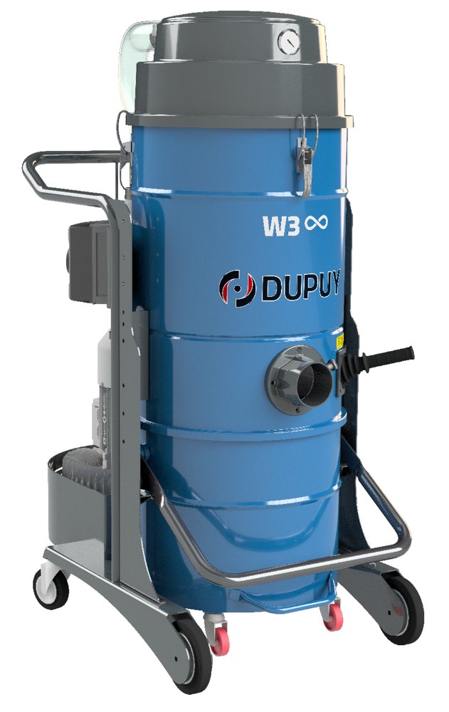 Aspiratore industriale trifase Dupuy W3 Infini compatto per servizio 24 ore