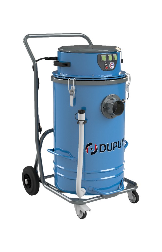 Aspiratore polveri e liquidi Dupuy WD 4500 con fusto inox da 100 litri