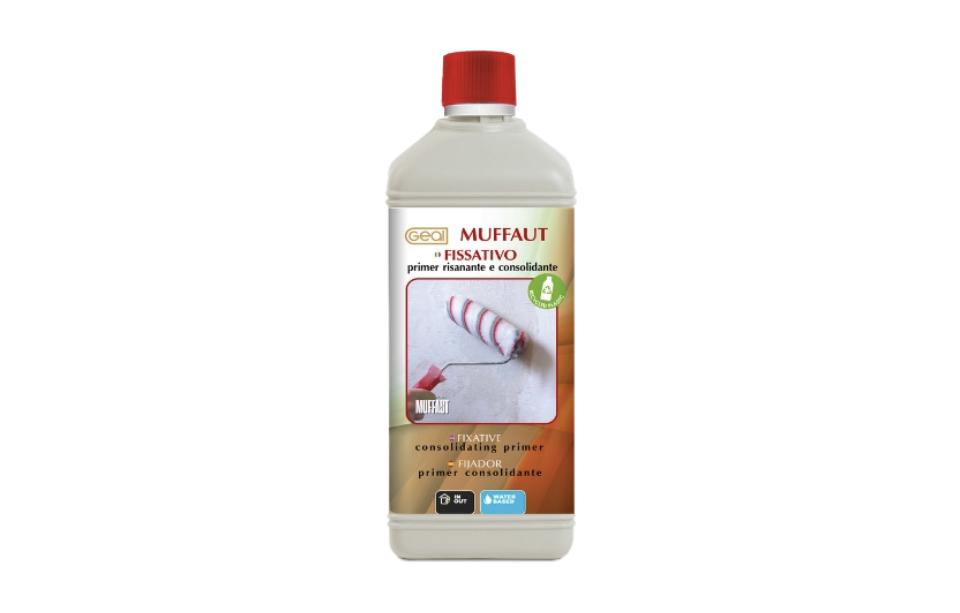 Geal Muffaut Fissativo - Primer antimuffa per intonaci, cartongesso e cappotto